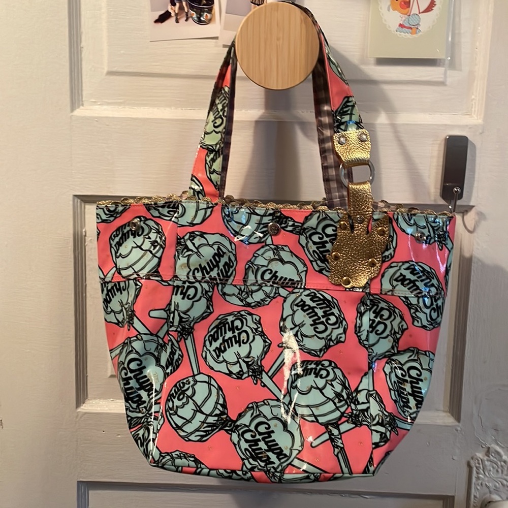 Chupa Chups x Crystal Ball Tokyo Japan Garcia Marquez Gauche bag purse vintage - Picture 10 of 11